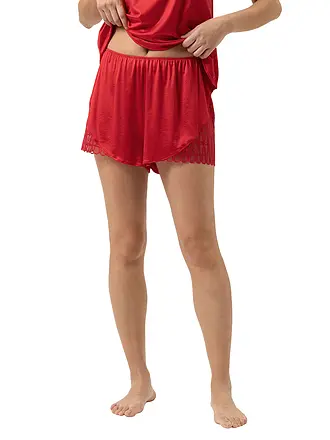 MEY | Pyjamashorts TEMPTATION golden fern | rot